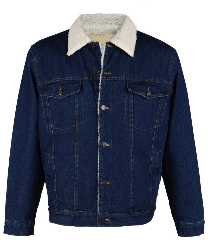 Men's Sherpa Lined Denim Jacket