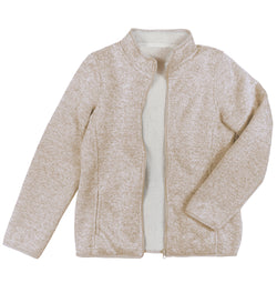 Ladies' Bonded Knitting Zip Jacket