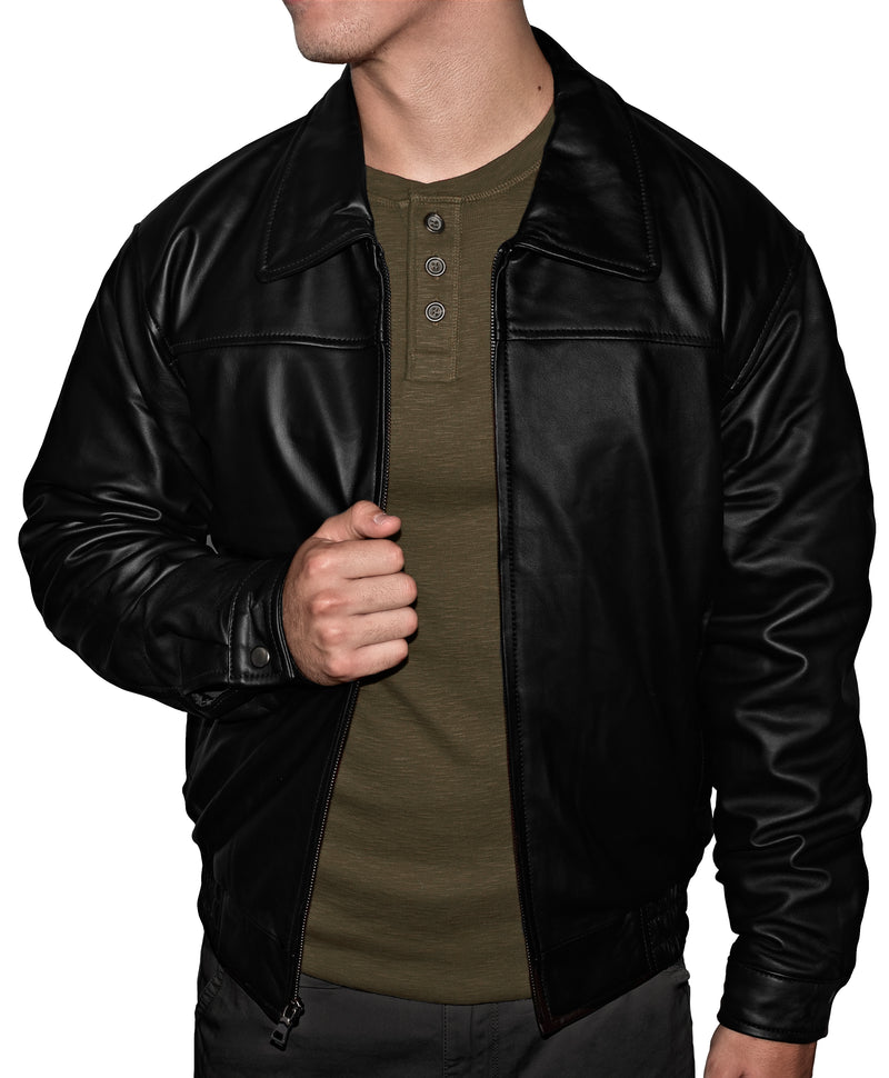 Men's Bomber Leather Jacket