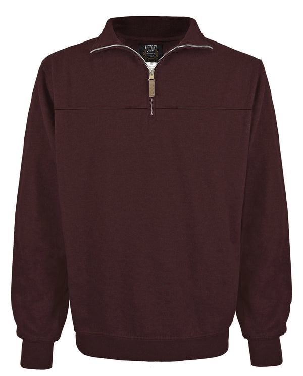 Men's CVC Knit Brush 1/4 Zip