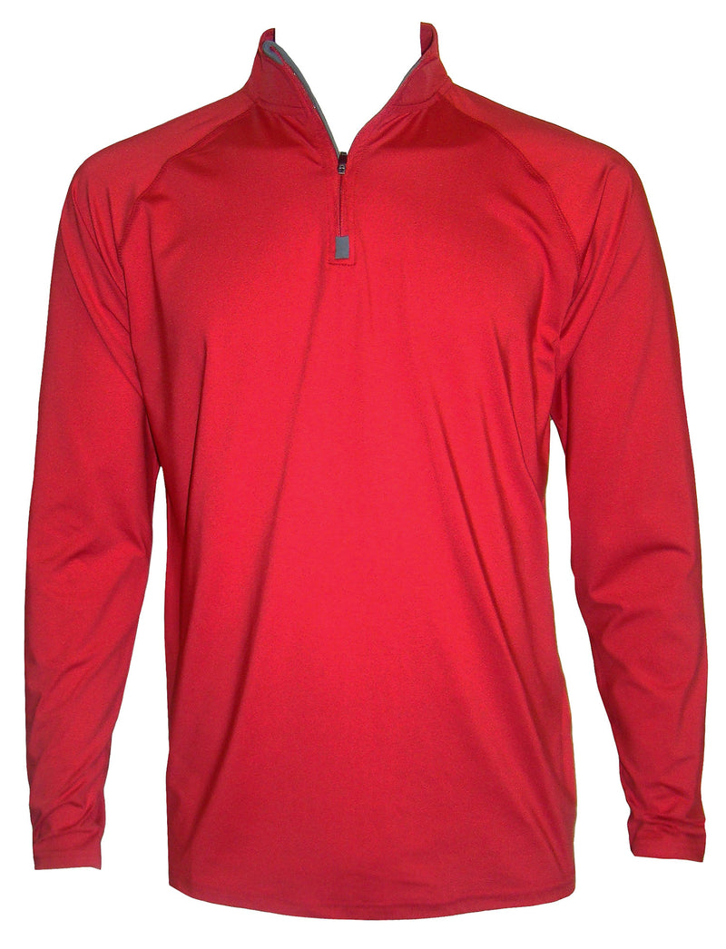 Men's Poly/Spandex Performance 1/4 Zip Shirts