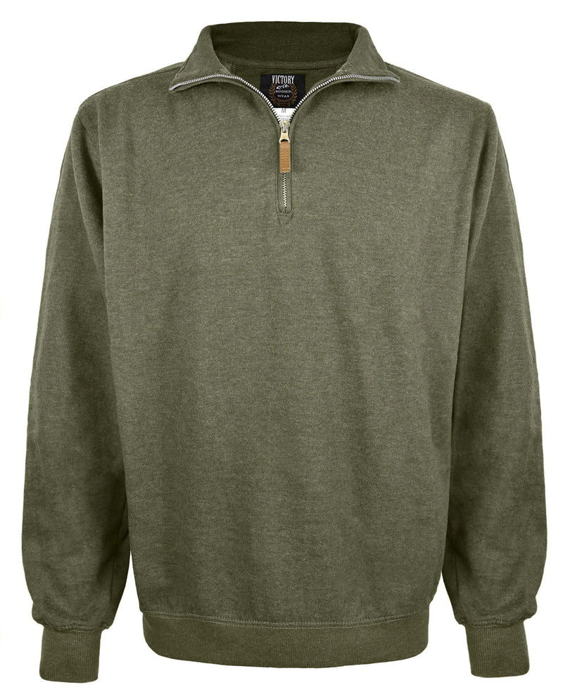 Men's CVC Knit Brush 1/4 Zip