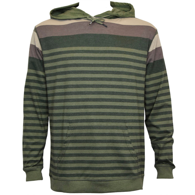 Men's 60% Cotton/ 40% Poly Heather Stripe Pull Over