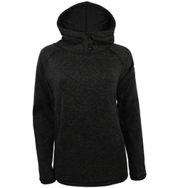 Ladies' Button Henley Hoodie