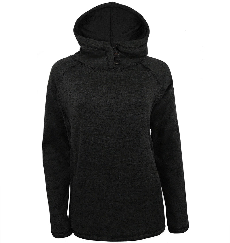 Ladies' Button Henley Hoodie