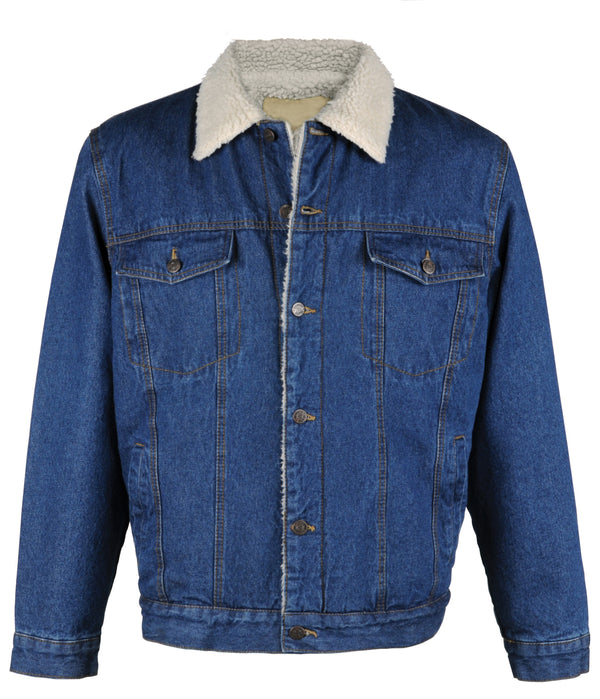 Men's Sherpa Lined Denim Jacket