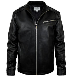 Men's Lambskin Standing Collar Jacket