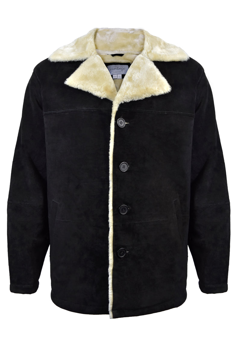 Men's Suede Shearling Coat