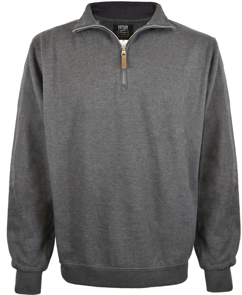 Men's CVC Knit Brush 1/4 Zip