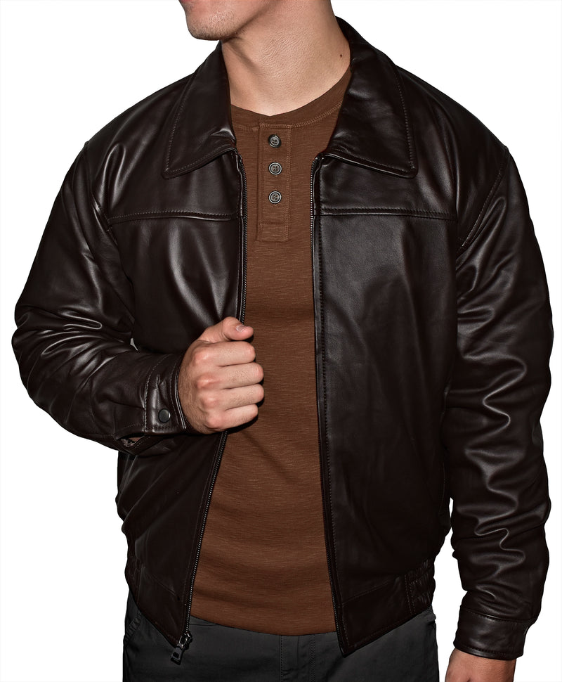 Men's Bomber Leather Jacket