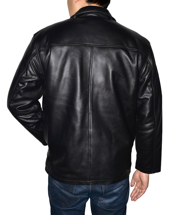 Men's Lamb Leather Zip Jacket