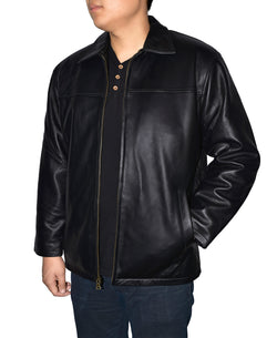 Men's Lamb Leather Zip Jacket