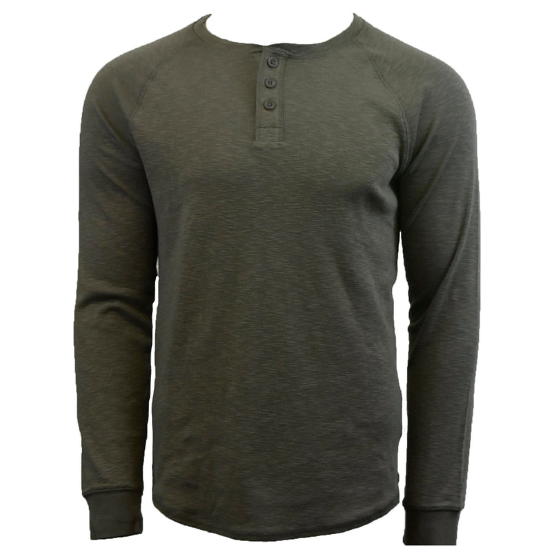 Men's CVC L/S Slub Henley