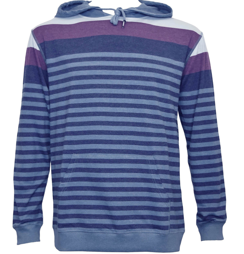 Men's 60% Cotton/ 40% Poly Heather Stripe Pull Over