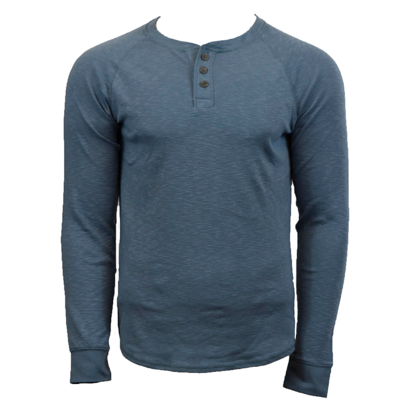 Men's CVC L/S Slub Henley