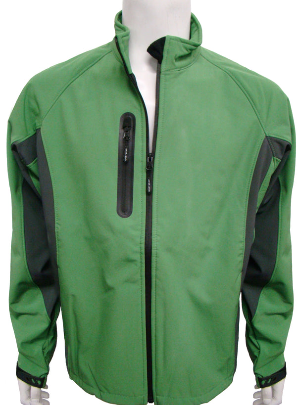 Men's 100% Polyester Soft Shell Zip Jacket