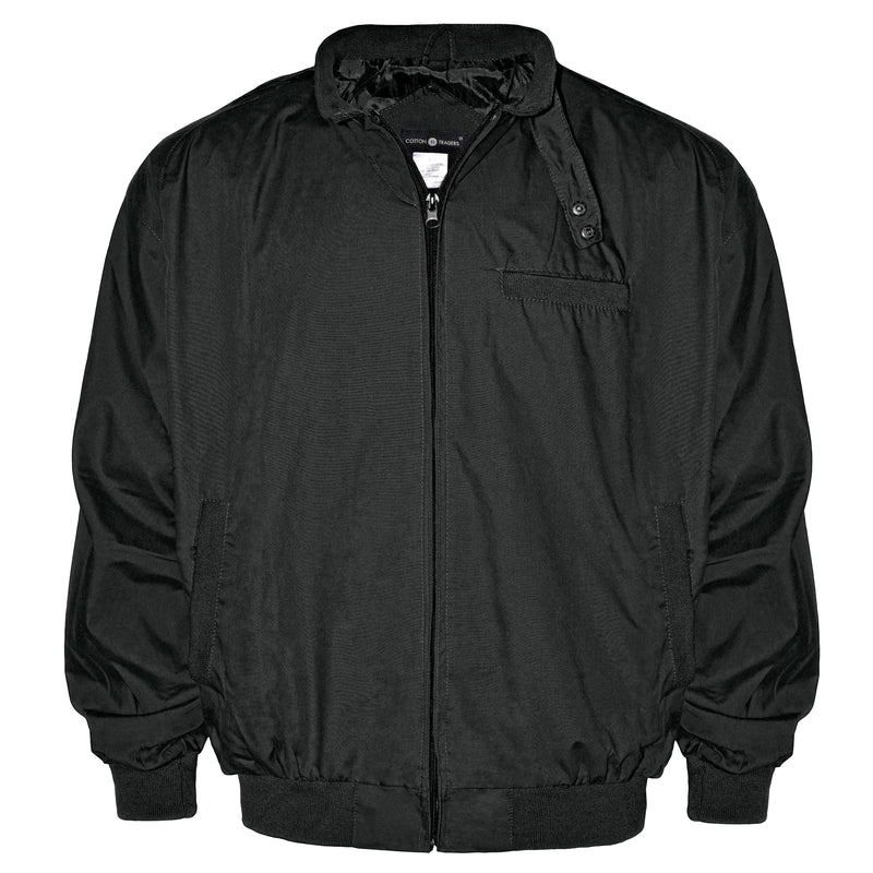 Men's Lightweight Zip-Front Chintz Jacket w/ Throat Latch