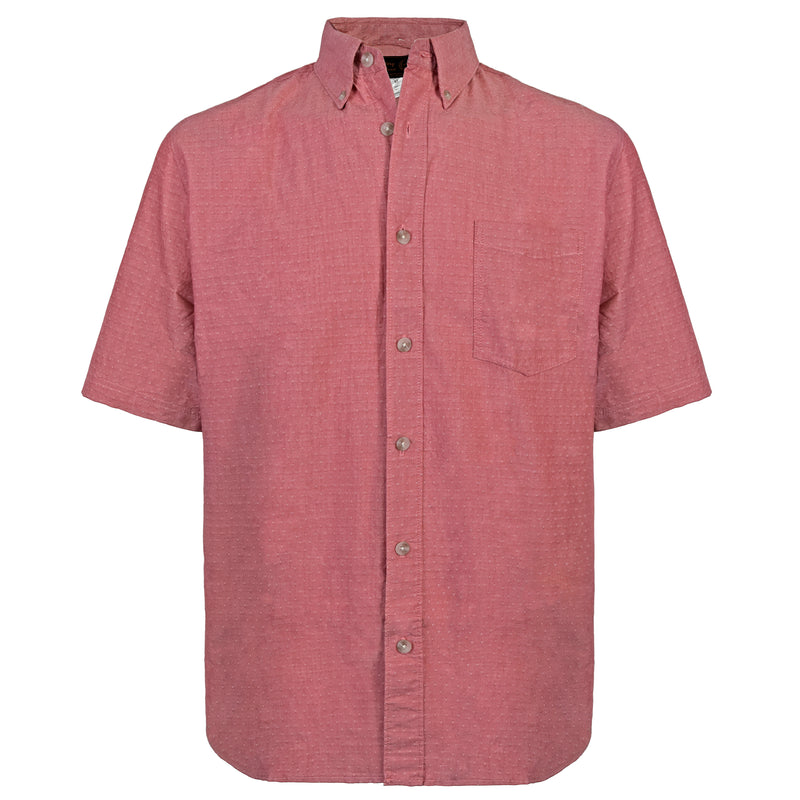 Men's Solid S/S Woven Shirt