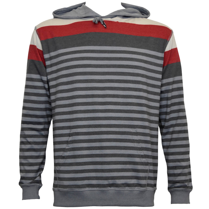 Men's 60% Cotton/ 40% Poly Heather Stripe Pull Over