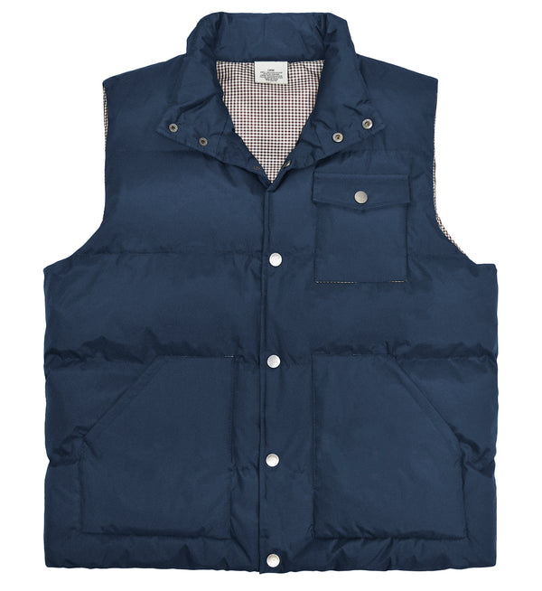 Men's 100% Polyester Vest with Printed Lining