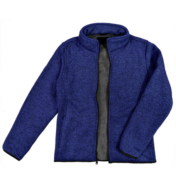 Ladies' Bonded Knitting Zip Jacket