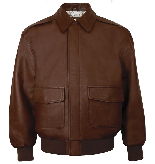 Men's Leather Aviator Jacket