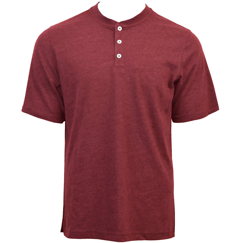 Men's CVC Heather S/S Henley