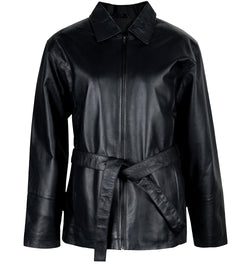 Ladies' Belted Zip Jacket with Zip-Out Liner