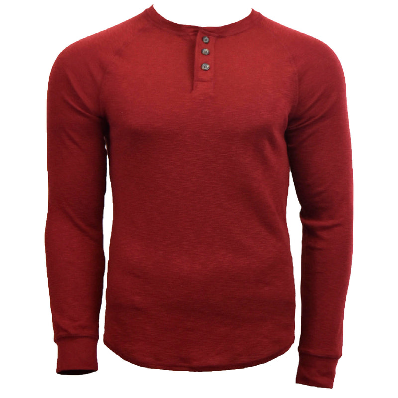 Men's CVC L/S Slub Henley